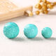 Moshe raw ore high porcelain blue turquoise pattern beads loose beads with beads single bead carved round beads diamond bracelet accessories (high porcelain) 15MM