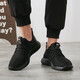 Huili men's shoes for spring and summer low-top men's mesh shoes breathable mesh running shoes travel sports casual shoes WXY-6199 all black 41