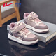 Warrior Girls' Cotton Shoes Winter Children's Warm Sports Shoes Plus Velvet Cotton Shoes WZ-B048L Light Purple/Purple/M36