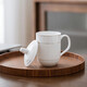 Tao Xianghui tea cup office ceramic cup conference cup with lid business meeting meeting cup water cup 350ml