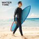 WATERTIME/Shui Chuan Men's Swimsuit Swimsuit One-piece Wetsuit Beach Pants Anti-Embarrassing Swimsuit Black Silver XXXL