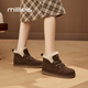 Miaoli Snow Boots Женские плоские плюшевые шлюзовые кружев