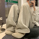 Ptat pantalon de coton paresseux lâche droit pour hommes en hiver épaissie du nord-est extérieur pantalon décontracté et pantalon chaud k9901jr brun foncé xl