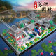 Lego -Bausteine ​​Peking University berühmte Schulgebäude Spielzeugversammlung Bausteine ​​kleine Partikel Große Wand hoher Schwierigkeit Tsinghua Park Acrylversion Peking University 3894 Partikel neun