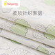 Berriga baby urine septum can wash baby bedwetting newborn bed sheet care mat Aunt pad waterproof breathable bamboo fiber white background green cloud large size 1 piece (about 100*72cm)