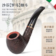 沙芬（SAVINELLI）意大利罗马风情石楠木烟斗套装P104R黑烟嘴677弯斗进口烟斗 【经济套装：烟斗+基础配件】
