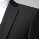 
Kaduton Wedding groom wedding suit men's suit groom group dress suit three-piece wedding dress black (suit + trousers + vest + shirt) XL
