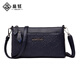 Jingshi soft leather small bag middle-aged ladies mother bag 2025 new versatile lightweight hand-held shoulder crossbody bag mobile phone bag black