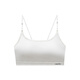 COTTONDNA Women's Underwear [2-Pack] Cotton Beautiful Back Seamless Underwear Thin Wireless Sports Vest Bandeau Bra