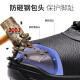 强人安全鞋男防砸防穿刺工作鞋防风沙透气牛皮劳保鞋 X24029 黑色 42