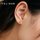 Xie Ruilin (TSL) 18K gold earrings for women, lucky guardian gourd gold earrings and earrings BE186-BE187 BE186-Hourd