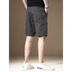 Romon high-end American casual shorts men's summer thin ice silk trendy brand loose sports mid-pants trendy straight-leg five-point pants 983 khaki XL