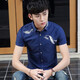 XCFREHT thin summer new short-sleeved shirt men's Korean style student handsome slim embroidered casual shirt men's trend 829 white M 80-100Jin [Jin equals 0.5 kg]