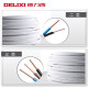 Delixi electrical wire and cable copper core wire national standard sheathed wire hard wire household two-core BVVB2 core 2.5 square white 50 meters