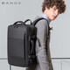 Bange backpack men's business commuting large capacity expandable business trip backpack travel bag school bag gift computer bag black big