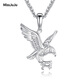 Miss JuJu pt950 platinum pendant men's platinum eagle wings pendant small version pendant 7.3-7.5g + black leather rope
