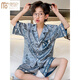 
Modal boys ice silk pajamas summer 2023 new children's short-sleeved home clothing Internet celebrity big boys summer air conditioning clothing