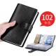 Montboska Bag Real Cow Wide Long Card Card Card clip para hombres y mujeres múltiples clips de tarjetas para tarjetas para clips de tarjetas de presentación para documentos en un marrón [ranuras largas de 102 tarjetas]