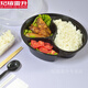 玘瑄多格饭盒一次性打包餐盒快餐分体多格塑料外卖三格四格五格饭盒便 848四格黑色 150套