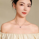 Mengjinyuan platinum pendant PT950 heart-to-heart love pendant four-leaf clover platinum pendant does not include necklace gift