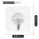 Accor Hooks Strong Load-bearing Adhesive Stickers No Punching Walls Traceless Door Clothes Hooks Bathroom Kitchen Adhesive Hooks Transparent 15 Pack