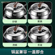304 stainless steel heightened pot lid 32cm steamer cooking pot universal pot lid high arch visible glass lid resistant 34cm 304 steel insulated top bead first see picture 2