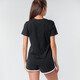 NIKE 耐克女子大钩子LOGO透气圆领T恤 短袖运动上衣BV6169 黑色010 L