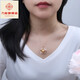 Libiao S925 silver seawater South Sea gold bead pendant single gold bead necklace for girlfriend, wife, mother, S925 silver 11-12mm