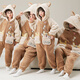 Junge Liebeswörter Eltern-Kind-Pyjamas Herbst- und Winter-Strampler Langarmed Koralle Velvet Family Drei- und Vier Familiendekoration Kinder-Hauskleidung ypf3893 Welpe Durchschnittliche Größe Kinder 8 Größe (85-100 30 Jin [Jin entspricht ca. 0,5 kg])