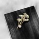 Ancient ginkgo leaf brooch, high-end women's light luxury corsage, exquisite niche pin buckle, suit, coat, scarf buckle X134 ginkgo leaf pearl brooch