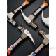 Hammer, nail hammer, woodworking hammer, high carbon steel hammer head hand, Aoxin new hammer, right-angle claw hammer S1613m, 8 hammer heads, 8 pieces including handle, 1.3 Jin [Jin is equal to 0.5 kg]