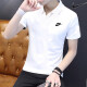 Nike (Nike) Camiseta de solapa de verano de mangas de manga corta Camiseta deportiva casual Traje de carrera FN3895 FN3895-100/Modelo de imagen principal/Algodón puro/2024 Nuevo M120-130Jin [Jin equivale a 0.5 kg]