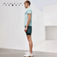
Particle Mania Sports Shorts Spring and Summer Men Comfortable Stretch Fake Two-Piece Running Fitness Shorts 12350 102 Dark Black S