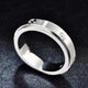 Kaibaolou Pt950 platinum couple ring, men and women turning ring, platinum ring, screw pattern couple ring, free engraving