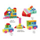LEAUN BIG GRAIN ARCHITECT COMMECHESS PUBLIPS DIGITAL DIGITAL PUBLISSE ÉDUCATION PLUS ÉDUCATION BOTTE BLAINSEMENTS Assemblage Toys Toys 50 blocs (emballé)