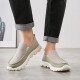 
Huili Warrior casual shoes men's one foot canvas shoes men's fashionable versatile fabric men's shoes lazy shoes WXY-B011Z gray 41