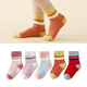 Six-fingered mouse double-needle crafts ~ children's socks autumn and winter boys and girls spring and autumn combed cotton girls medium and large children's mid-calf socks 92 male color (classic) 5 pairs M recommended 4-6 years old (socks label 6-9 years old)