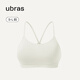 Ubras Liu Wen's same fancy beautiful back low-intensity sports bra running fitness yoga cup vest bra breathable for women off-white M 75A/75B/75C