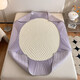 Red bean summer cool ice silk latex cool mat summer cool quilt three and four pieces set summer air conditioning mat machine washable bed cover style - light purple four pieces set / 1.5m cool mat + 2.0m summer quilt + pillowcase 2