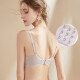 Oudifen wire-free underwear women's 3D breathable cup flower-shaped lace bra strong push-up bra XB1502