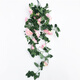 Win the show, simulated plant wall, green plant wall background wall, green simulated plant mall advertising door head artificial decoration accessories/pink rose wall hanging/1 meter long bunch