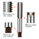 
Deli hand tap tap twister reinforced alloy steel round manual wrench tool plate thread twister [1 payment 2 pack] M24 hand tap DL3524
