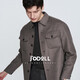 Jodoll Jodon Men's [100% laine] Veste douce décontractée confortable Stretch Stretch Warm Grey 50