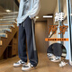 Boledi 13 Junior High School-Schülersporthosen im Frühjahr und Herbst Casual Long Hosen 12-jähriger Junge 15 Teenager Big Children's Straight-Big Taille Hosen 753 Schwarz (Frühlings- und Herbststil) Hochwertige 160 m 70-100jin [Jin gleich 0,5 kg]