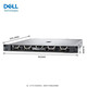 戴尔（DELL）R250 /R350 1U机架式服务器主机 单路 ERP/网页/文件服务器 R350八核十六线E-2378(2.6GHz） 64G内存/2块4TSAS H755导轨键鼠