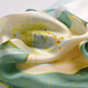 Hang Silk House Silk Mulberry Silk Buffal Bufanda exterior Juego de tres piezas para el cumpleaños de la madre Día de la maestra Green Green Green