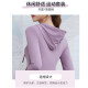 Vansydical Fitness Wear Feminine Running Sports Suit Stretch Top Jacket Breathable Training Yoga Wear Two-piece Light Purple Two-piece Set TC55603L (recommended about 105-120 Jin [Jin equals 0.5 kg])