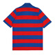 Paul/Shark (Paul Shark) Camisa de polo casual de moda y de moda para hombres, tapa de manga corta de la solapa de algodón, gran marca de ropa de lujo para hombres de lujo, rayas rojas y azules [edición amplia] E14P0121 683 m tamaño