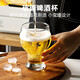 Kawashimaya beer cup high-end glass home Internet celebrity creative large-capacity crystal craft beer special stemware Bavarian style 450ml (2 pieces)