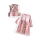 Tres elefantes tiburones cheing cheingsam hanfu girls traje de espigas nuevos saludos de nuevo año tiara tiara falda traje infantil 695 chaleco rosa + falda canción de baile pantalones 130